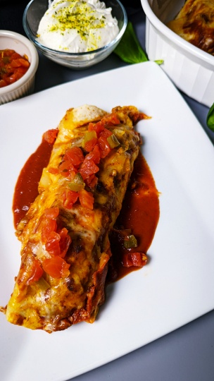 Turkey & Spinach Enchiladas
